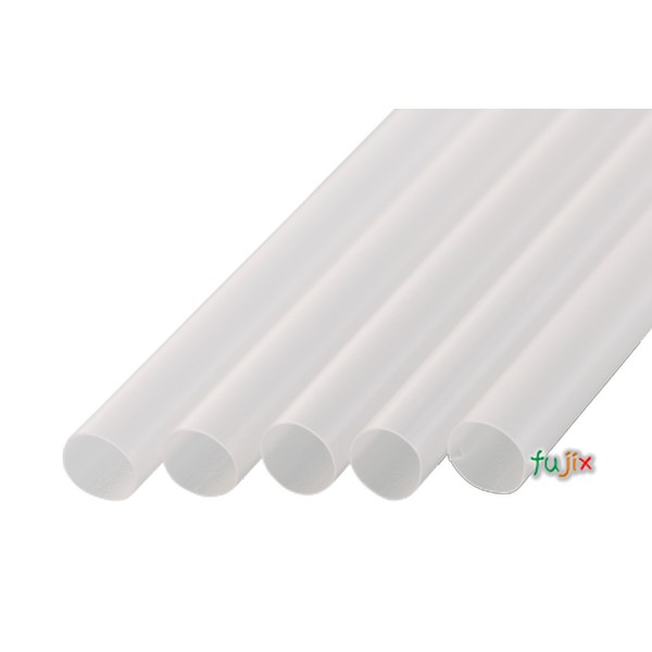 シェイク用 ストレートストロー 8mm×21cm 包装なし 透明 6000本（300本×20小箱）／ケース わらおstraw 579