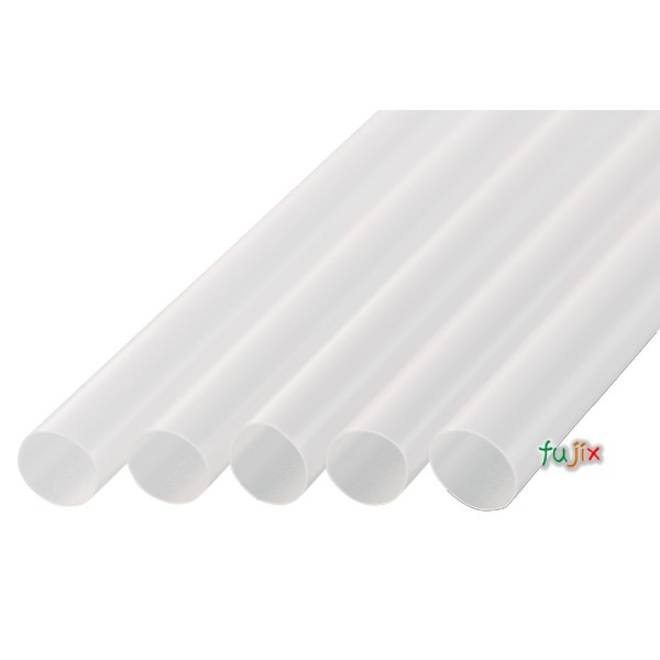 タピオカ用 ストレートストロー 10mm×21cm 包装なし 透明 4000本（200本×20小箱）／ケース わらおstraw 606