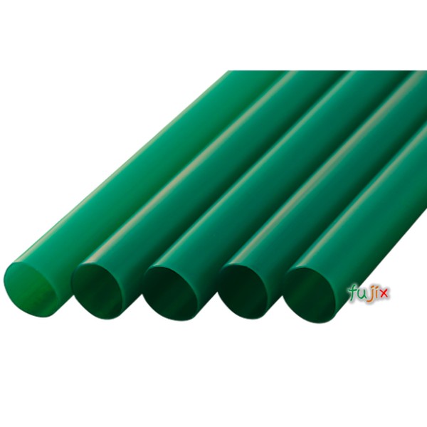タピオカ用 ストレートストロー 12mm×21cm 包装なし 緑色 2600本（130本×20小箱）／ケース わらおstraw 611