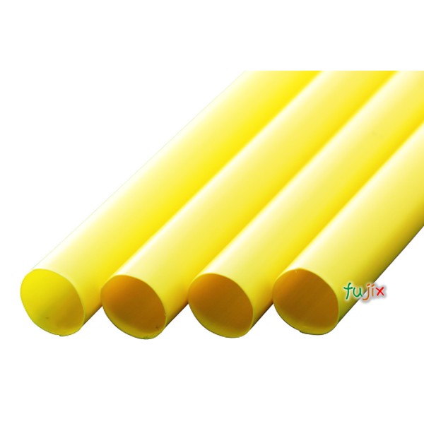 タピオカ用 ストレートストロー 13mm×21cm 包装なし 黄色 2200本（110本×20小箱）／ケース わらおstraw 619
