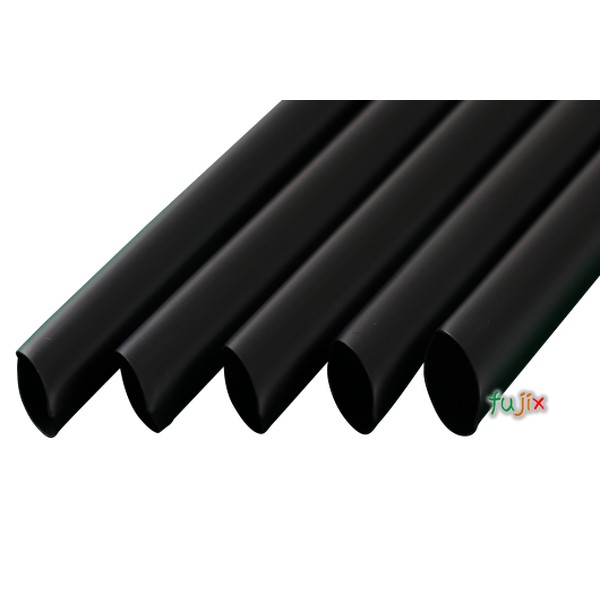 タピオカ蓋突刺し用 片先斜めストロー 12mm×25cm 包装なし 黒色 1800本（150本×12小箱）／ケース わらおstraw 733