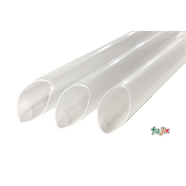 タピオカ蓋突刺し用 片先斜めストロー 15mm×21cm 包装なし 透明 2400本（120本×20小箱）／ケース わらおstraw 752