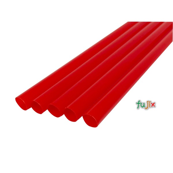 シェイク用 ストレートストロー 8mm×21cm 包装なし 赤色 6000本（300本×20小箱）／ケース わらおstrawバイオマス25 B573