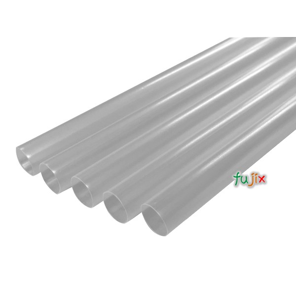 シェイク用 ストレートストロー 8mm×21cm 包装なし 透明 6000本（300本×20小箱）／ケース わらおstrawバイオマス25 B579