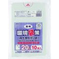 環境袋策　20L　再生LL 再生LDPE 透明0.03mm 300枚/ケース LR-23 ジャパックス