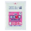環境袋策　20L　再生LL 再生LDPE 半透明0.03mm 300枚/ケース LR-24 ジャパックス