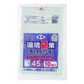 環境袋策　45L　再生LL 再生LDPE 透明0.03mm 300枚/ケース LR-43 ジャパックス