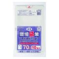 環境袋策　70L　再生LL 再生LDPE 透明0.04mm 300枚/ケース LR-73 ジャパックス