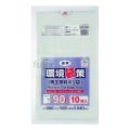 環境袋策　90L　再生LL 再生LDPE 透明0.04mm 300枚/ケース LR-93 ジャパックス