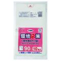 環境袋策　90L　再生LL 再生LDPE 半透明0.04mm 300枚/ケース LR-94 ジャパックス