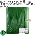 PELG-0415 スマートタイ ポリタイ 若葉色 4mm×15 cm IGO アイジーオー