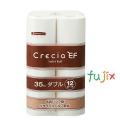 クレシアEF  トイレットロール　35m ダブル　12ロール パルプ＋紙パック　リサイクルパルプ 35mダブル×8パック／ケース　20840