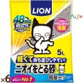 ニオイをとる砂　軽量タイプ 5L×6袋／ケース ライオンペット 猫砂 鉱物