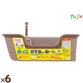 獣医師開発ニオイをとる砂専用猫トイレ 茶 1個×6個／ケース ライオンペット