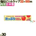 ＮＥＷタップリ 22cm×100m 30本／ケース 家庭用小巻ラップ 内刃 リケンテクノス