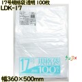 規格袋 透明 17号 LLDPE 厚み 0.03mm 2000枚（100枚×20）／ケース LDK-17 日本技研工業