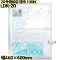 規格袋 透明 20号 LLDPE 厚み 0.03mm 1000枚（100枚×10）／ケース LDK-20 日本技研工業