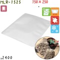 MLR-1525 三方シール袋 150×250mm 2400枚 食品OK ナイロンポリ  日本製 カウパック