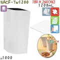 NACF-TW1200 スタンド袋 180×260(46)mm 1000枚 食品OK スタンドパウチ 袋  日本製 カウパック