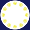 フジ紙コースター　コスモス小花