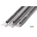 ジュース用 ストレートストロー 6mm×21cm フィルム包装 黒色 10000本（500本×20小箱）／ケース わらおstraw 432