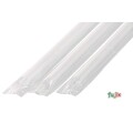 ジュース用 ストレートストロー 6mm×21cm フィルム包装 透明 10000本（500本×20小箱）／ケース わらおstraw 434