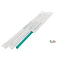 ジュース用 ストレートストロー 6mm×21cm 紙包装 緑色 10000本（500本×20小箱）／ケース わらおstraw 466