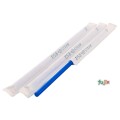 ジュース用 ストレートストロー 6mm×21cm 紙包装 青色 10000本（500本×20小箱）／ケース わらおstraw 467