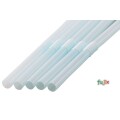 ジュース用 フレックスストロー 6mm×21cm 包装なし パステルブルー 10000本（500本×20小箱）／ケース わらおstraw 490