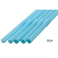 ジュース用 フレックスストロー 6mm×21cm 包装なし ブルー 10000本（500本×20小箱）／ケース わらおstraw 492