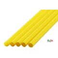 ジュース用 ストレートストロー 6mm×21cm 包装なし 黄色 10000本（500本×20小箱）／ケース わらおstraw 501