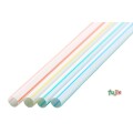 ジュース用 ストレートストロー 6mm×21cm 包装なし ストライプ白地 10000本（500本×20小箱）／ケース わらおstraw 515