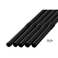 ジュース用ロング フレックスストロー 6mm×30cm 包装なし 黒色 6000本（500本×12小箱）／ケース わらおstraw 536