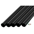 シェイク用 ストレートストロー 8mm×21cm 包装なし 黒色 6000本（300本×20小箱）／ケース わらおstraw 577