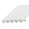 シェイク用 ストレートストロー 8mm×21cm 包装なし 白色 6000本（300本×20小箱）／ケース わらおstraw 578