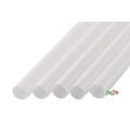 シェイク用 ストレートストロー 8mm×21cm 包装なし 透明 6000本（300本×20小箱）／ケース わらおstraw 579