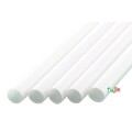 タピオカ用 ストレートストロー 10mm×21cm 包装なし 白色 4000本（200本×20小箱）／ケース わらおstraw 605