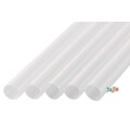 タピオカ用 ストレートストロー 10mm×21cm 包装なし 透明 4000本（200本×20小箱）／ケース わらおstraw 606