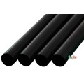 タピオカ用 ストレートストロー 13mm×21cm 包装なし 黒色 2200本（110本×20小箱）／ケース わらおstraw 622