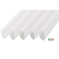 タピオカ蓋突刺し用 片先斜めストロー 12mm×25cm 包装なし 透明 1800本（150本×12小箱）／ケース わらおstraw 734