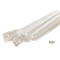 シェイク用 ストレートストロー 8mm×21cm フィルム包装 透明 5000本（250本×20小箱）／ケース わらおstraw 759