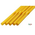 ジュース用 フレックスストロー 6mm×21cm 包装なし ダイヤゴールド 5000本（250本×20小箱）／ケース わらおstraw 806