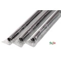 輸入　ジュース用 フレックスストロー 6mm×21cm フィルム包装 黒色 10000本（500本×20小箱）／ケース わらおstraw 902