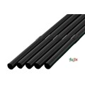 輸入　ジュース用 フレックスストロー 6mm×21cm 包装なし 黒色 10000本（500本×20小箱）／ケース わらおstraw 912