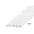 輸入　ジュース用 フレックスストロー 6mm×21cm 包装なし 白色 10000本（500本×20小箱）／ケース わらおstraw 913