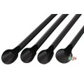 輸入　カキ氷用 スプーンストロー 6mm×21cm 包装なし 黒色 10000本（500本×20小箱）／ケース わらおstraw 917
