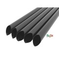 タピオカ蓋突刺し用 片先斜めストロー 12mm×21cm 包装なし 黒色 2600本（130本×20小箱）／ケース わらおstrawバイオマス25 B727