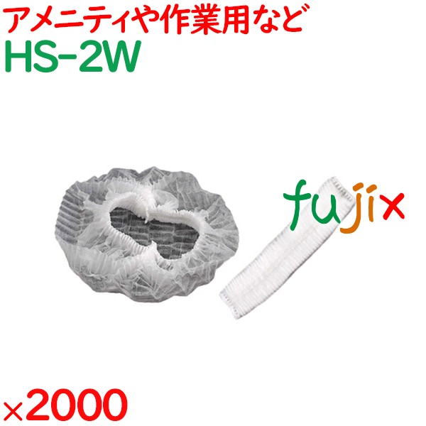 使い捨て ヘアキャップ 不織布ヘアキャップ 2000個（100個×20袋）／ケース HS-2W