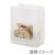 NF窓付耐油角底袋 13-16.5 白無地 2000 枚（100枚×20）／ケース ノンフッ素窓付耐油角底袋 HEIKO PFASフリー 004181204