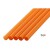 ジュース用 ストレートストロー 6mm×21cm 包装なし オレンジ 10000本（500本×20小箱）／ケース わらおstraw 511